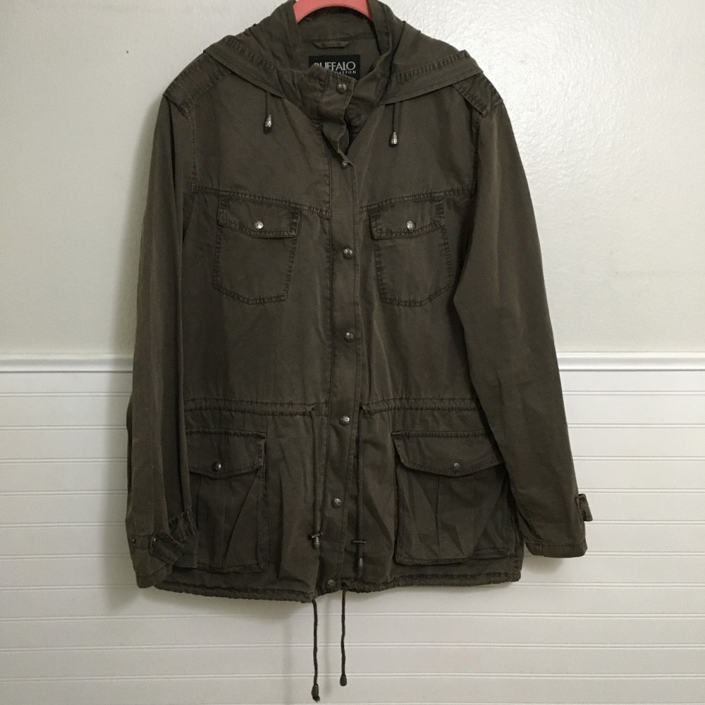 Buffalo David Bitton Green Canvas Jacket